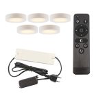 Régua LED cozinha de alumínio branca, Sana, 3W, LED 2700K, com comando à distância