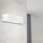 Candeeiro up down de vidro branco, Tomaso, 3,1W, LED 3000K