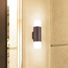 Candeeiro para exterior moderno cor de ferrugem, Fjelso, IP44