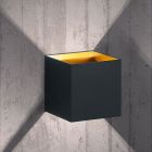Candeeiro up down moderno preto, Eva, 4,3W, LED 3000K