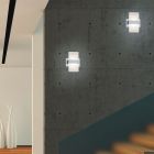 Candeeiro up down moderno cinzento, Leontien, 4,3W, LED 3000K, com interruptor