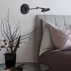 Aplique de parede moderno preto, Sinbad, 8W, LED 3000K