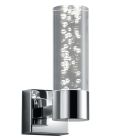 Aplique de parede design cromo, Delfina, 3,1W, LED 3000K, IP44