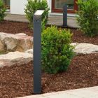 Candeeiro de pé exterior com sensor de movimento moderno antracite, Solana, 9W, LED 3000K, IP54