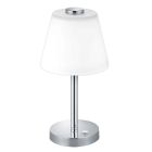 Candeeiro de mesa moderno cromo, Liv, 4W, LED 3000K, com interruptor