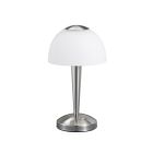 Candeeiro de mesa clássico níquel, Daphne, 4W, LED 3000K, com interruptor