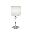 Candeeiro de mesa moderno níquel, Ramten, 3W, LED 3000K, com interruptor de cordão