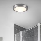 Candeeiro de teto para casa de banho de vidro níquel, Hadleigh, IP44