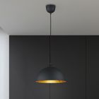 Candeeiro suspenso de metal preto, Lyndee