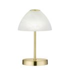 Candeeiro de mesa moderno latão, Aaron, 2,5W, LED 3000K, com interruptor