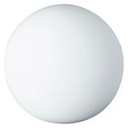 Candeeiro de mesa de vidro branco, Lexie, com interruptor