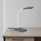 Candeeiro de secretaria moderno cinzento, Charlot, 3,5W, LED 3000K, com interruptor