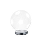 Candeeiro de mesa design cromo, Berit, 7W, LED ajustável de branco quente a branco frio, com interruptor