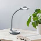 Candeeiro de secretaria moderno cinzento, Jesse, 3W, LED 3000K, com dimmer tátil
