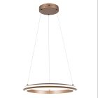 Candeeiro suspenso moderno castanho, Jiry, 34W, LED white switch, regulável em 3 níveis