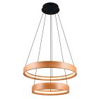 Candeeiro suspenso moderno madeira, Nassima, 37W, LED 3000K, regulável em 3 níveis