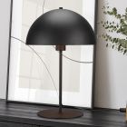 Candeeiro de mesa moderno preto, Fransisca, com interruptor