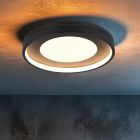 Plafon moderno preto, Flory, 36W, LED 3000K