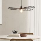 Candeeiro suspenso industrial preto, Dejan