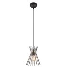 Candeeiro suspenso industrial preto, Fransiscus