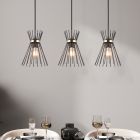 Candeeiro suspenso industrial preto, Fransiscus