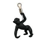 Candeeiro de mesa de plástico preto, Macaca
