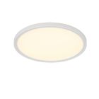 Plafon moderno branco, Jeltje, 18W, LED ajustável de branco quente a branco frio, com comando à distância