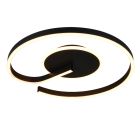 Candeeiro de teto design preto, Ymer, 21W, LED white switch, regulável em 3 níveis