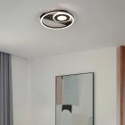 Plafon design preto, Jantuano, 22W, LED 3000K