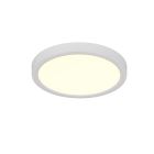 Plafon moderno branco, Zayd, 18W, LED white switch, regulável em 3 níveis