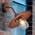 Candeeiro para exterior industrial cor de ferrugem, Verena, IP44