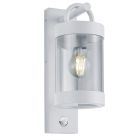 Candeeiro de parede exterior com sensor de movimento moderno branco, Sambesi, IP44