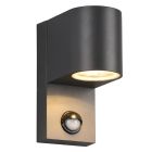 Candeeiro de parede exterior com sensor de movimento moderno antracite, Laurien, IP44
