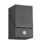 Candeeiro de parede exterior com sensor de movimento moderno antracite, Liron, 7W, LED 3000K, IP54