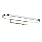 Candeeiro de parede para casa de banho moderno cromo, Martin, 17W, LED 3000K, IP44