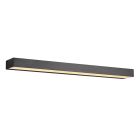 Candeeiro de parede para casa de banho moderno preto, Basma, 8W, LED 3000K, IP44