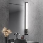 Candeeiro de parede para casa de banho moderno preto, Bernou, 21W, LED 3000K, IP44