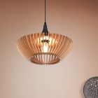 Candeeiro suspenso rústico castanho, Mirjan