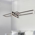 Candeeiro suspenso moderno preto, Hatun, 34W, LED 3000K