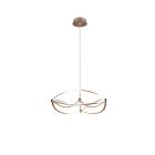 Candeeiro suspenso moderno latão, Remy, 42W, LED 3000K