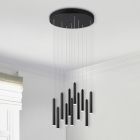 Candeeiro suspenso moderno preto, Jessamy, 2,5W, LED 3000K