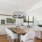 Candeeiro suspenso moderno preto, Elyse, 60W, LED white switch