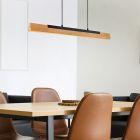 Candeeiro suspenso moderno castanho, Neville, 25W, LED 3000K, regulável em 3 níveis
