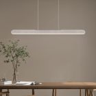Candeeiro suspenso moderno cromo, Dwayn, 28W, LED ajustável de branco quente a branco frio