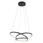 Candeeiro suspenso design preto, Teodore, 34W, LED white switch, regulável em 3 níveis