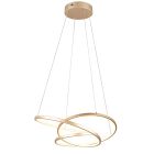 Candeeiro suspenso design dourado, Teodore, 34W, LED white switch, regulável em 3 níveis