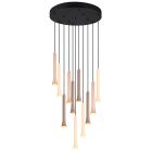 Candeeiro suspenso moderno preto, Albartus, 3W, LED white switch, regulável em 3 níveis