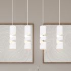 Candeeiro suspenso design branco, Marouan