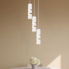 Candeeiro suspenso design branco, Marouan