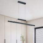 Candeeiro suspenso moderno preto, Jessey, 42W, LED ajustável de branco quente a branco frio, com dimmer tátil